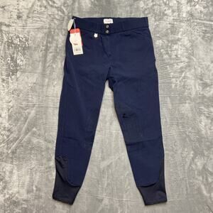 New HORZE Grand‎ Prix Extended CKP Lds Riding Breeches Women's Sz XL/R - 32 Blue
